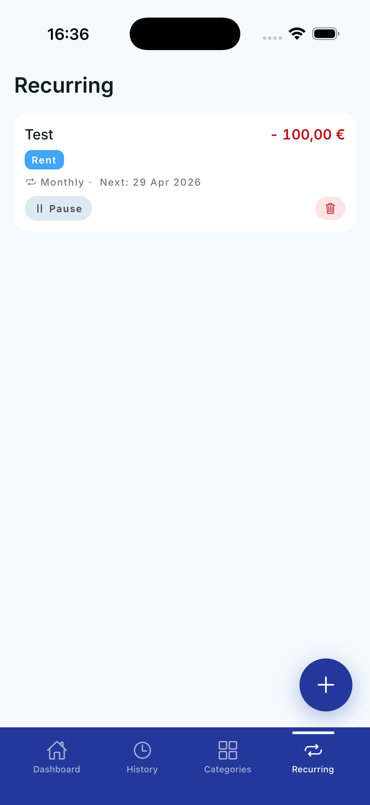 Transazioni ricorrenti